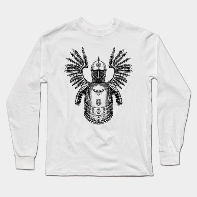 Polish Winged Hussar Armor - Unleash the Warrior Within Long Sleeve T-Shirt by Holymayo Tee